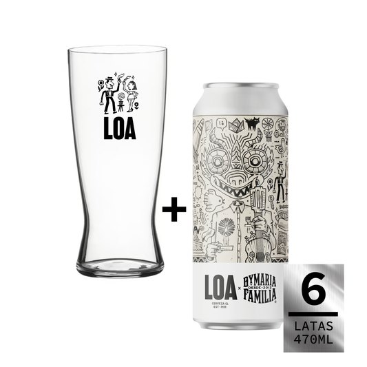 PACK 6 SACHEI (CERVEZAS + VASO)